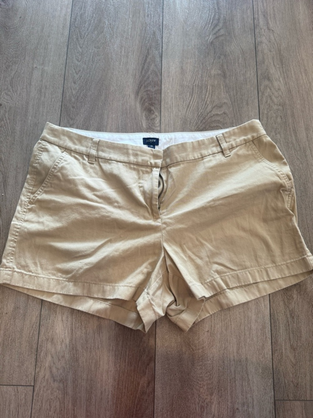 J. Crew Women's Tan Cotton Chino Shorts